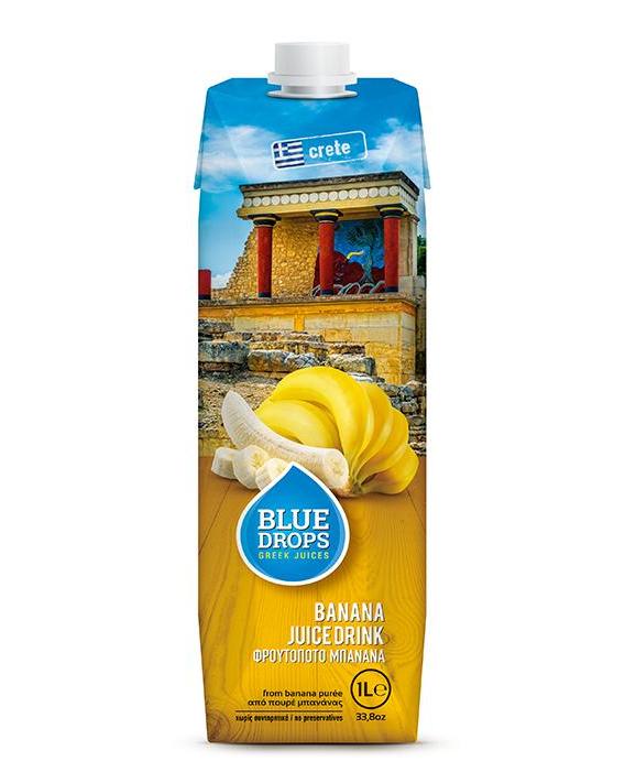 藍依洛BlueDrops香蕉果汁飲料(1L)